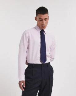 William Hunt Pin Point Jaquard Shirt| Pink -Wear Lusty Sales Store x08vm366738w