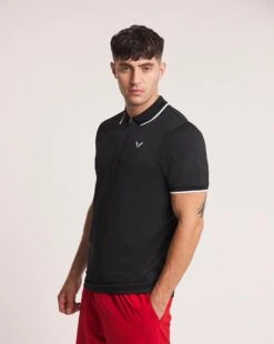 Okami Focus Zip Neck Golf Polo Shirt| Black -Wear Lusty Sales Store x08vp817745w