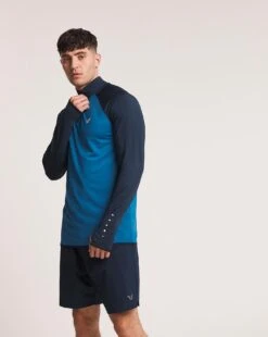 Okami Cardio 1/4 Zip Long Sleeve Top| Cobalt/Navy 10 Okami Cardio 1/4 Zip Long Sleeve Top| Cobalt/Navy -Wear Lusty Sales Store x08vp820744w