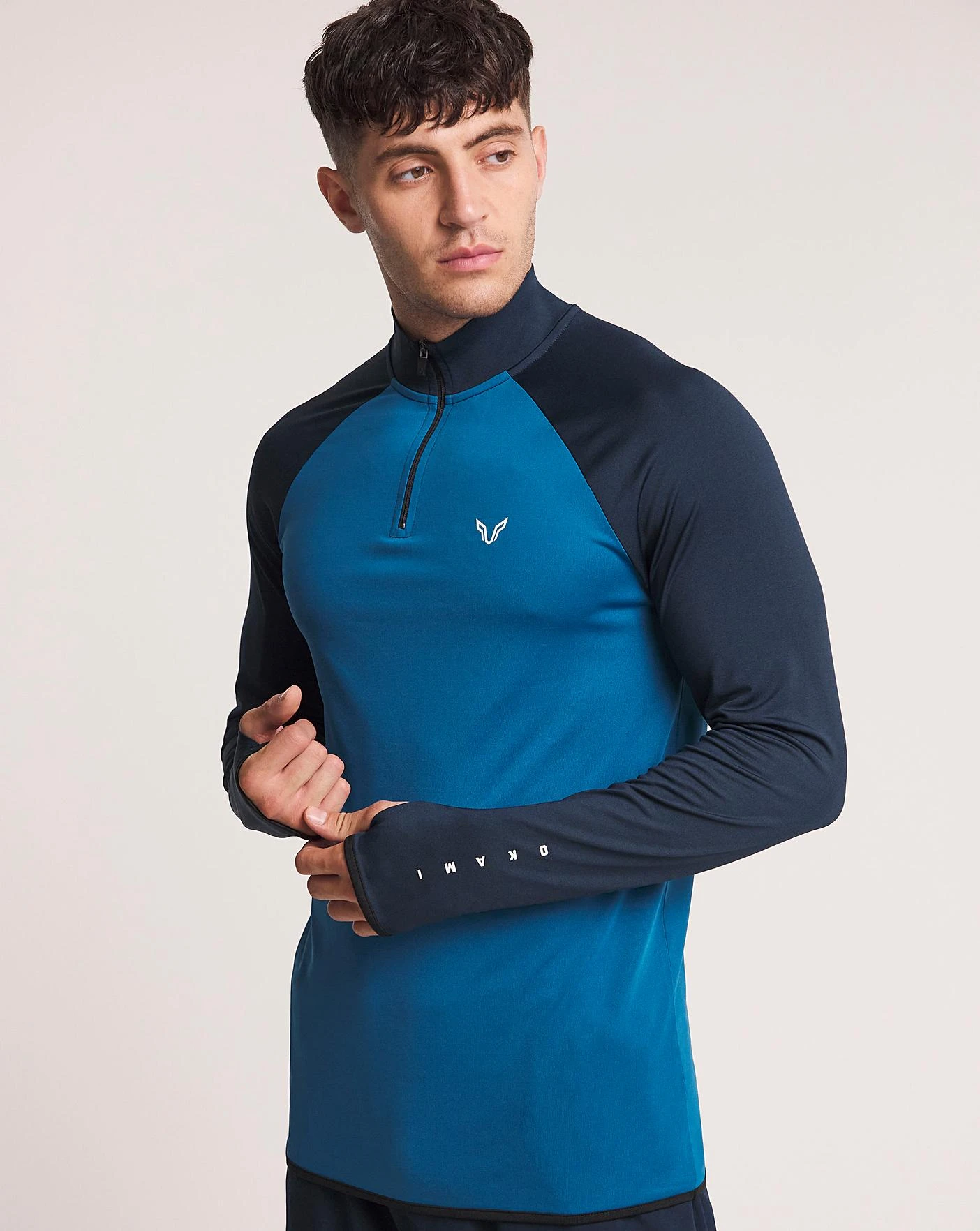 Okami Cardio 1/4 Zip Long Sleeve Top| Cobalt/Navy 6 Okami Cardio 1/4 Zip Long Sleeve Top| Cobalt/Navy - Image 6