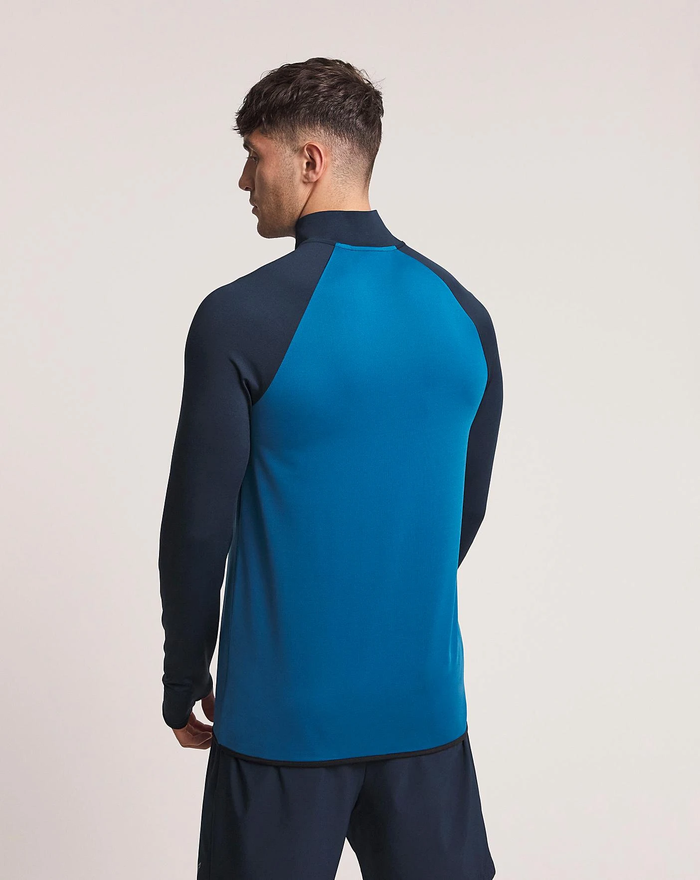 Okami Cardio 1/4 Zip Long Sleeve Top| Cobalt/Navy 4 Okami Cardio 1/4 Zip Long Sleeve Top| Cobalt/Navy - Image 4