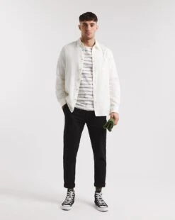 Long Sleeve Twill Shirt| White -Wear Lusty Sales Store x08vv060736w