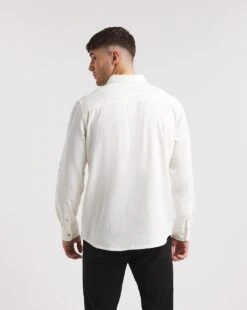 Long Sleeve Twill Shirt| White -Wear Lusty Sales Store x08vv060737w