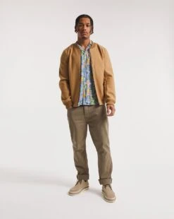 Leaf Print Revere Collar Shirt| Blue -Wear Lusty Sales Store x08wv050773w