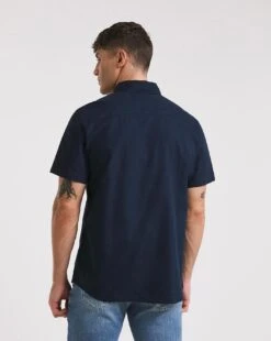 Short Sleeve Oxford Shirt| Navy -Wear Lusty Sales Store x08wv295738w