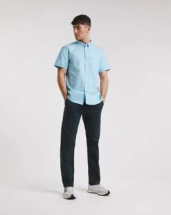 Short Sleeve Oxford Shirt| Sky -Wear Lusty Sales Store x08wv297736w