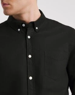 Long Sleeve Oxford Shirt| Black -Wear Lusty Sales Store x08wv319745w