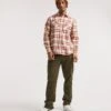 Long Sleeve Flannel Check Shirt| Oatmeal
