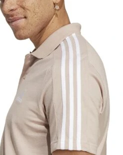 Adidas 3-Stripes Polo Shirt| Taupe/White 10 Adidas 3-Stripes Polo Shirt| Taupe/White -Wear Lusty Sales Store y01ab327504s