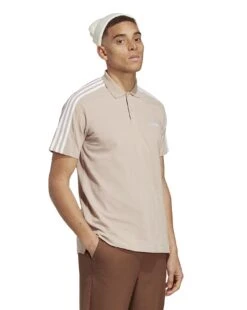 Adidas 3-Stripes Polo Shirt| Taupe/White 8 Adidas 3-Stripes Polo Shirt| Taupe/White -Wear Lusty Sales Store y01ab327505s