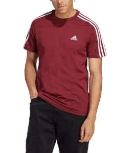 Adidas Essentials 3-Stripes T-Shirt| Red/White 12 Adidas Essentials 3-Stripes T-Shirt| Red/White -Wear Lusty Sales Store y01ab427503s