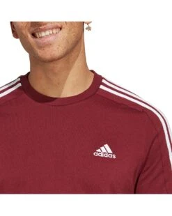 Adidas Essentials 3-Stripes T-Shirt| Red/White 10 Adidas Essentials 3-Stripes T-Shirt| Red/White -Wear Lusty Sales Store y01ab427506s
