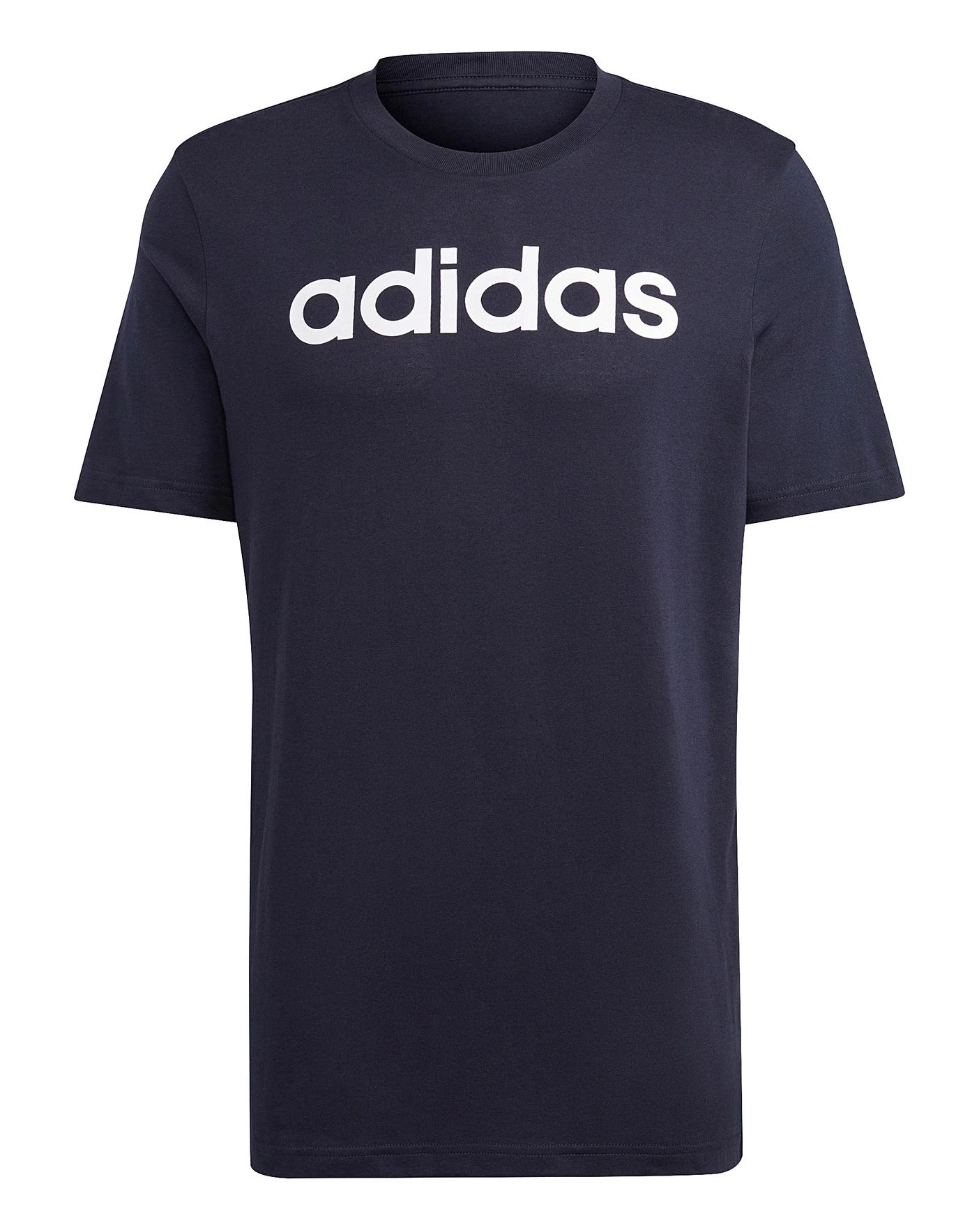 Adidas Essentials Logo T-Shirt| Ink/White 2 Adidas Essentials Logo T-Shirt| Ink/White - Image 2