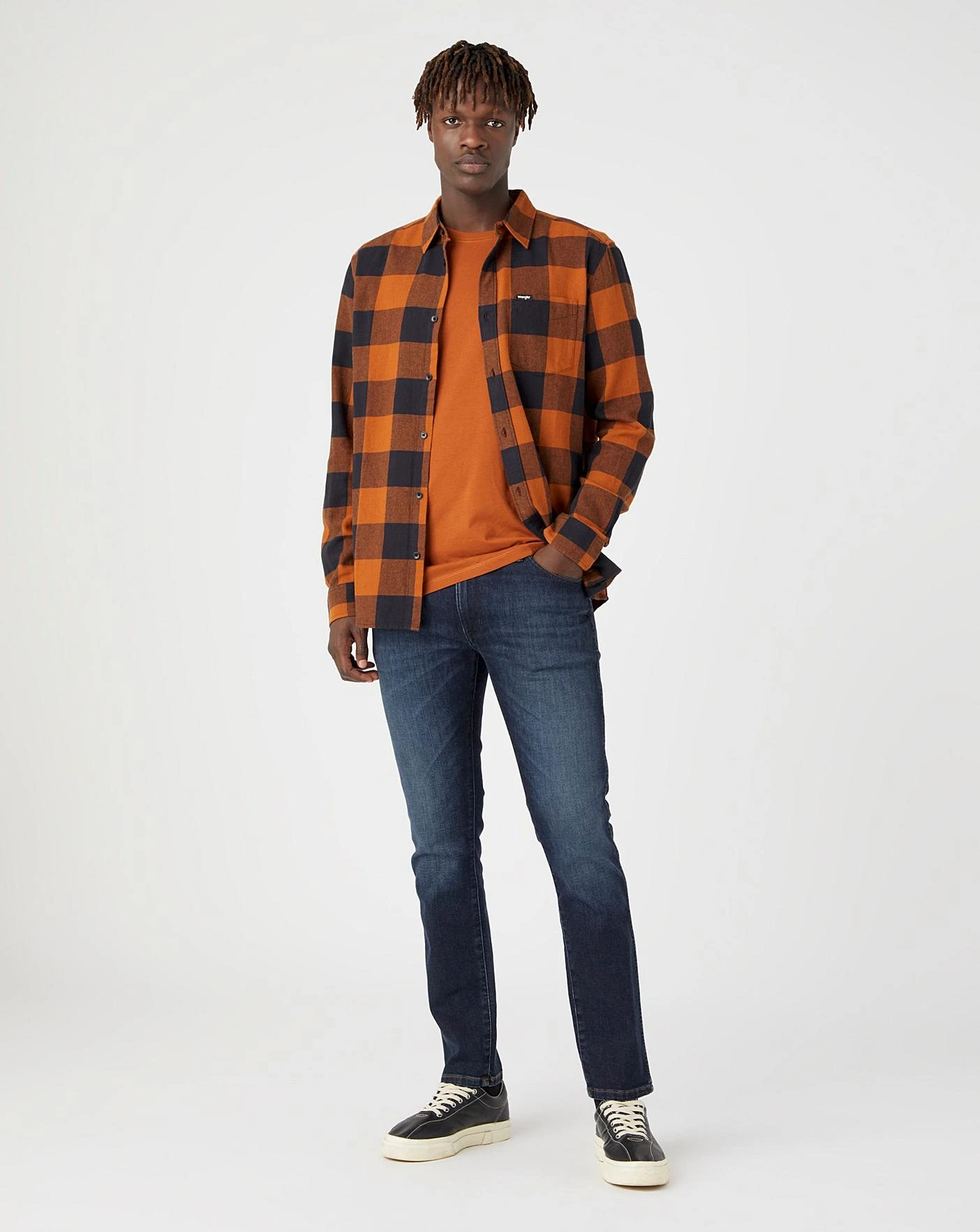 Wrangler 1 Pocket Long Sleeve Shirt| Nutmeg Brown 2 Wrangler 1 Pocket Long Sleeve Shirt| Nutmeg Brown - Image 2