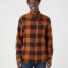 Wrangler 1 Pocket Long Sleeve Shirt| Nutmeg Brown
