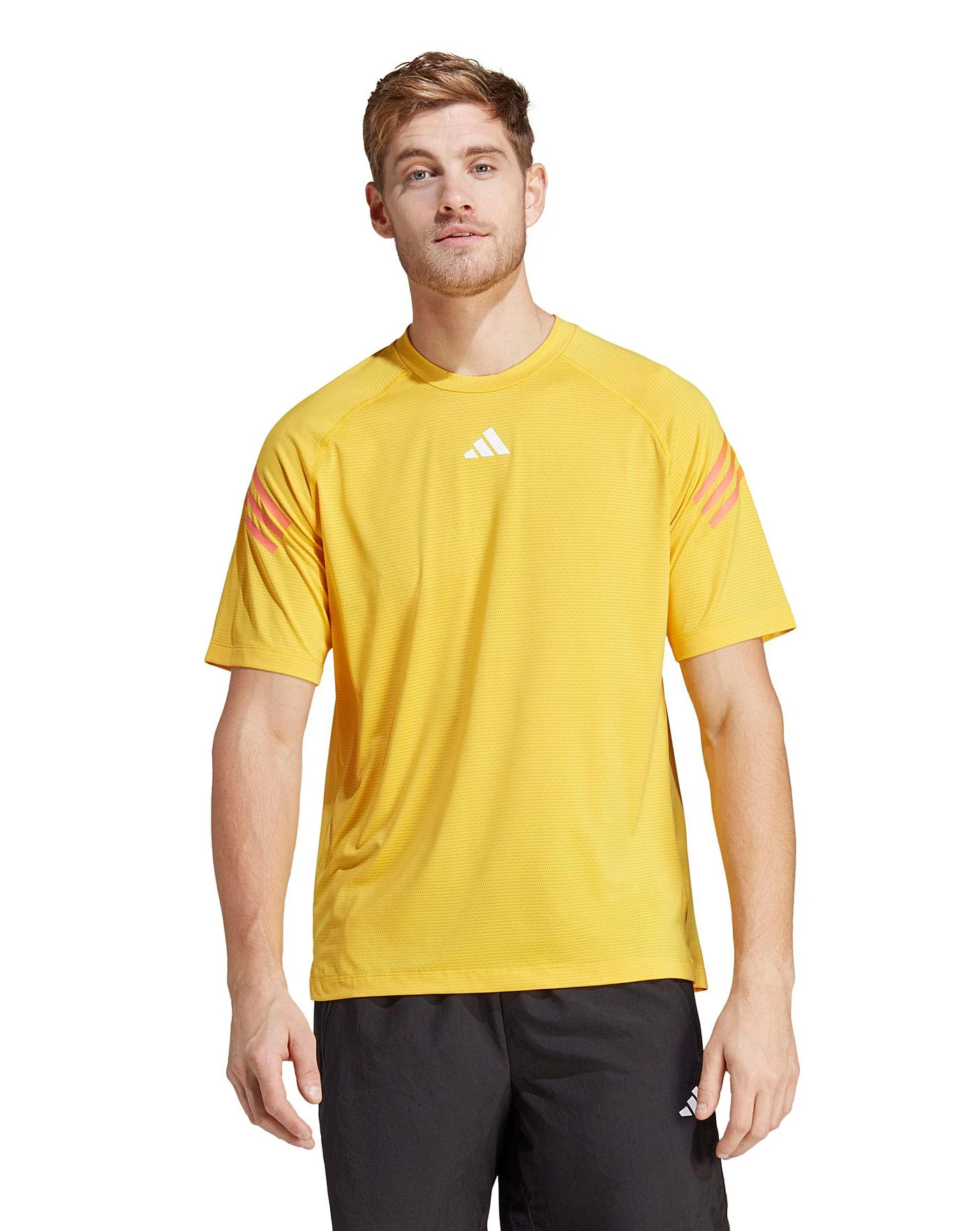 Adidas Train Icons Training T-Shirt| Gold 1 Adidas Train Icons Training T-Shirt| Gold