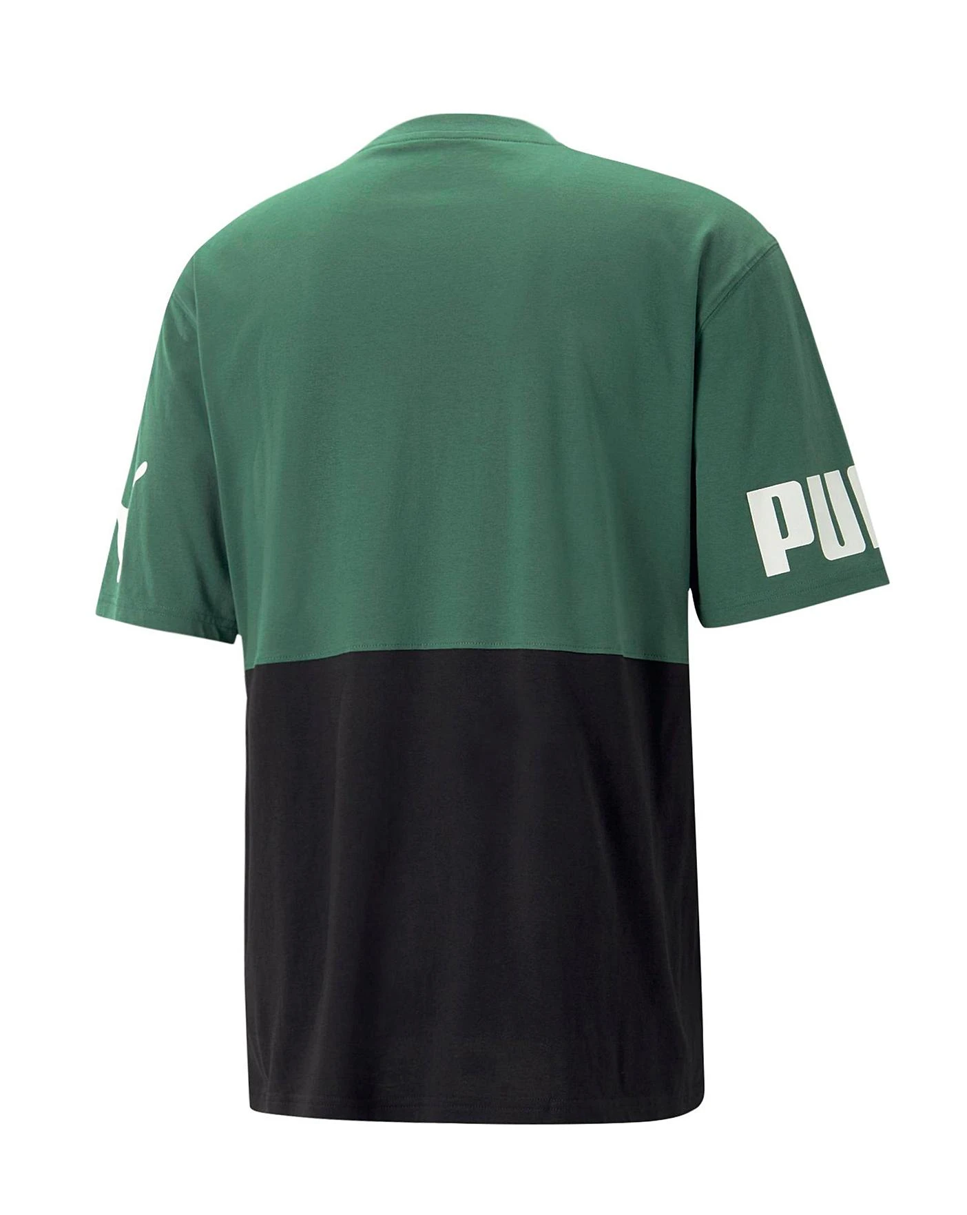 PUMA Power Colourblock Tee| Green 4 PUMA Power Colourblock Tee| Green - Image 4