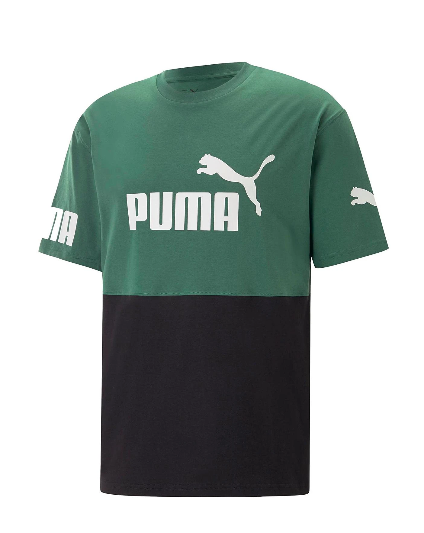 PUMA Power Colourblock Tee| Green 5 PUMA Power Colourblock Tee| Green - Image 5