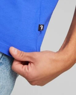 PUMA Essential Plus Logo T Shirt| Blue -Wear Lusty Sales Store y01gp304503s