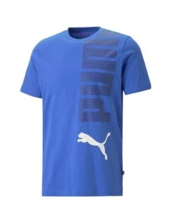 PUMA Essential Plus Logo T Shirt| Blue -Wear Lusty Sales Store y01gp304506s