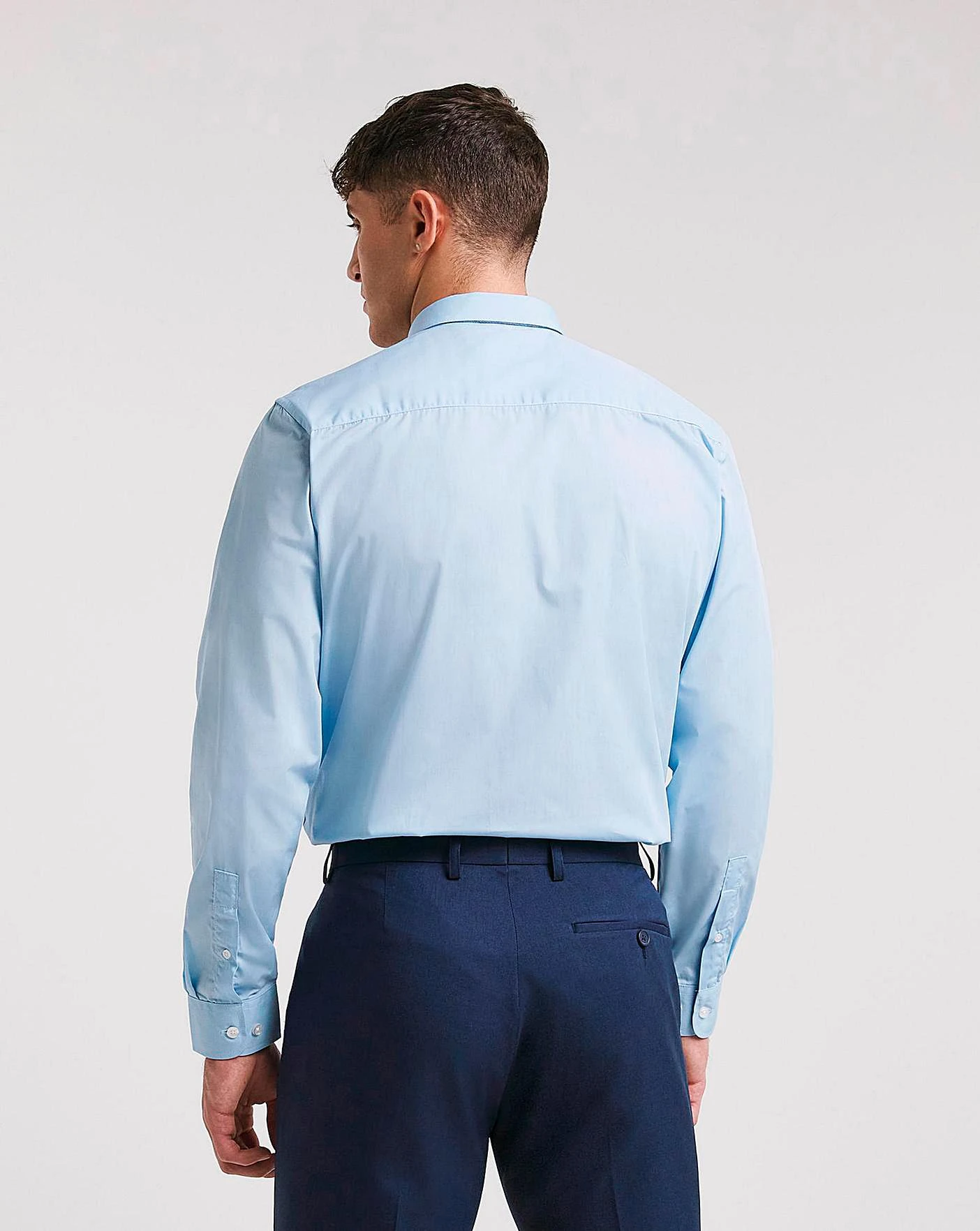 Blue Long Sleeve Formal Shirt Long| Blue 5 Blue Long Sleeve Formal Shirt Long| Blue - Image 5
