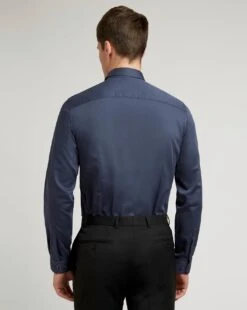 Ted Baker Steel Slim Fit Shirt| Navy -Wear Lusty Sales Store y01rc031683s