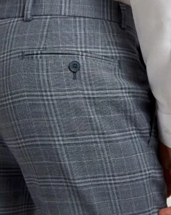 Ted Baker Slim Fit Check Trousers Reg| Dusty Blue 5 Ted Baker Slim Fit Check Trousers Reg| Dusty Blue -Wear Lusty Sales Store y01rc077500s