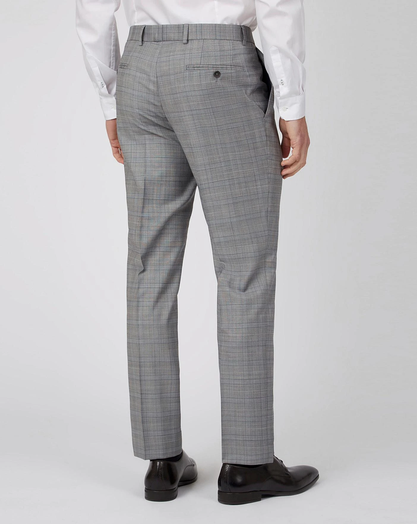 Ted Baker Slim Fit Pow Check Trouser| Grey 3 Ted Baker Slim Fit Pow Check Trouser| Grey - Image 3