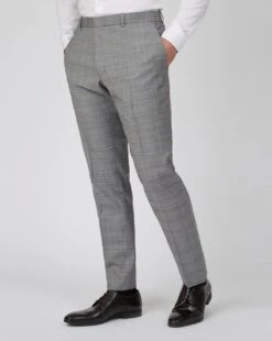 Ted Baker Slim Fit Pow Check Trouser| Grey