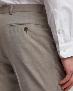 Ted Baker Slim Fit Sharkskin Trouser| Oatmeal -Wear Lusty Sales Store y01rc088500s