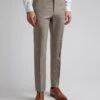 Ted Baker Slim Fit Sharkskin Trouser| Oatmeal