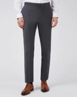 Ted Baker Slim Fit Panama Trouser| Charcoal