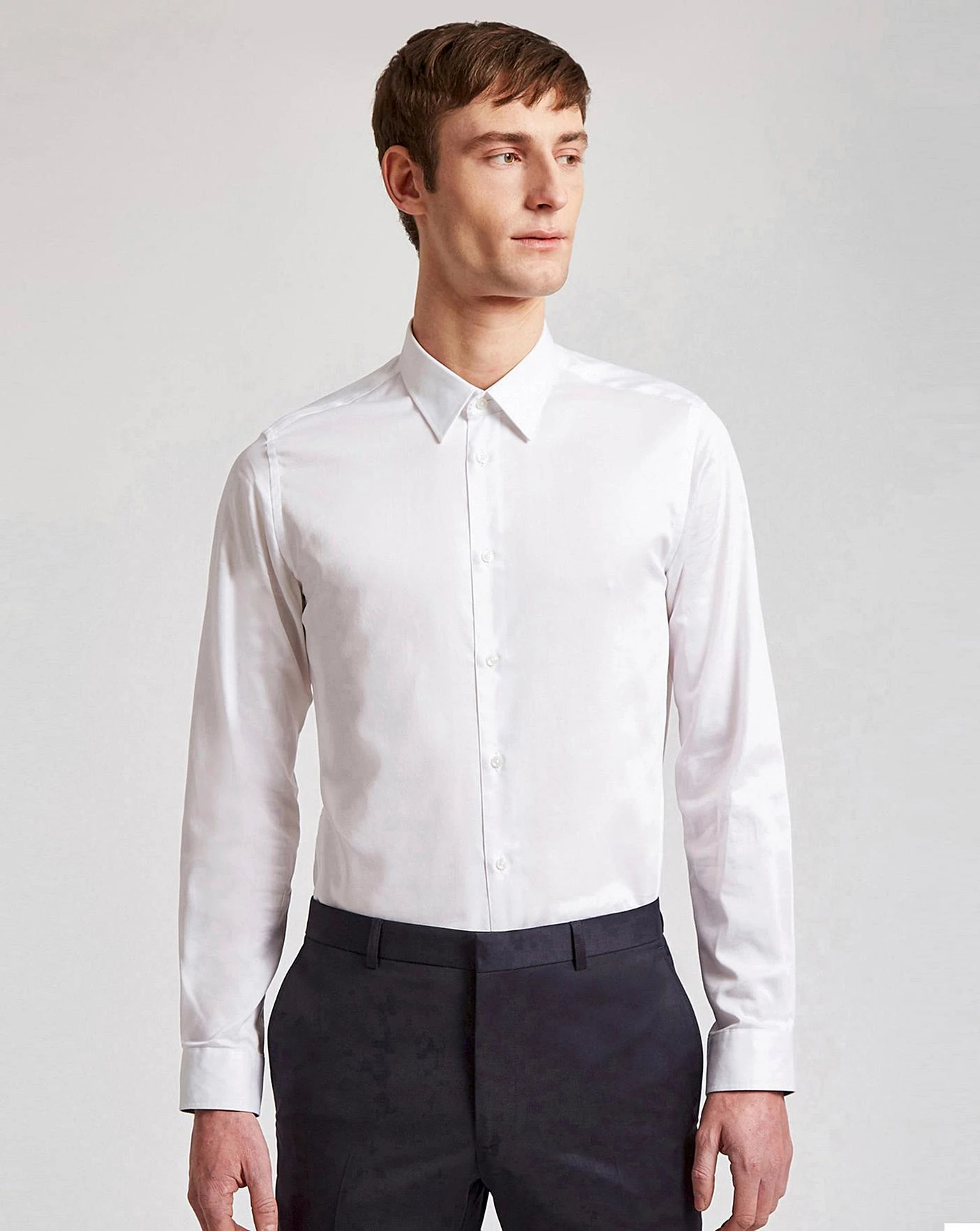 Ted Baker Stretch Slim Fit Shirt| White 1 Ted Baker Stretch Slim Fit Shirt| White