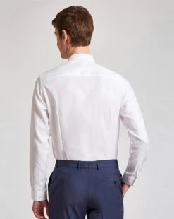 Ted Baker Texture Slim Fit Shirt| White -Wear Lusty Sales Store y01rc704662s