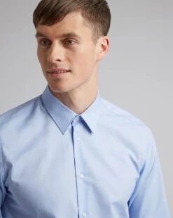 Ted Baker Soft Spot Slim Fit Shirt| Blue 5 Ted Baker Soft Spot Slim Fit Shirt| Blue -Wear Lusty Sales Store y01rc705503s