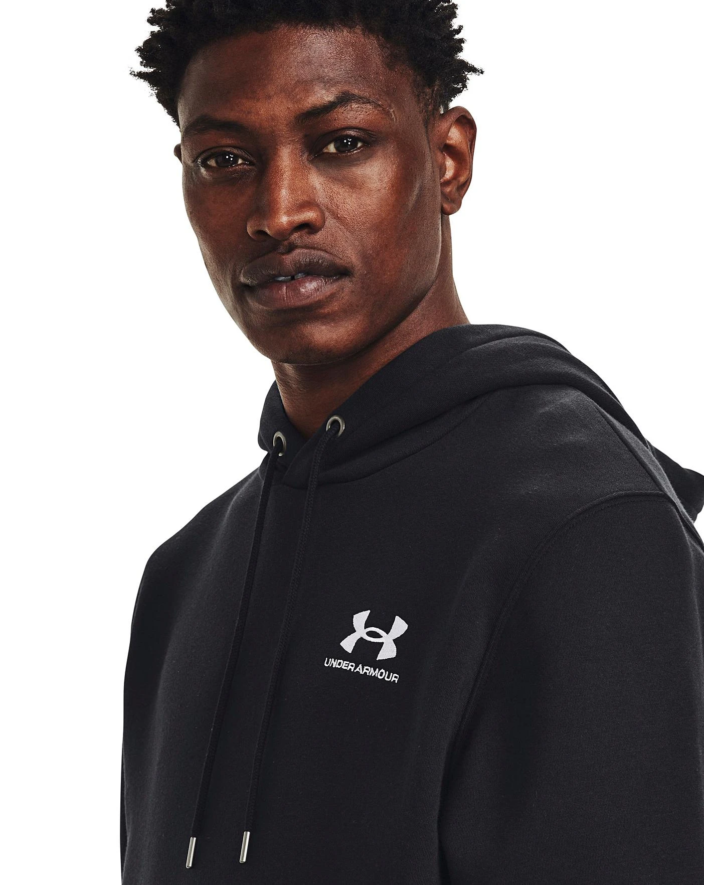Under Armour Essential Fleece Hoodie| Black 5 Under Armour Essential Fleece Hoodie| Black - Image 5