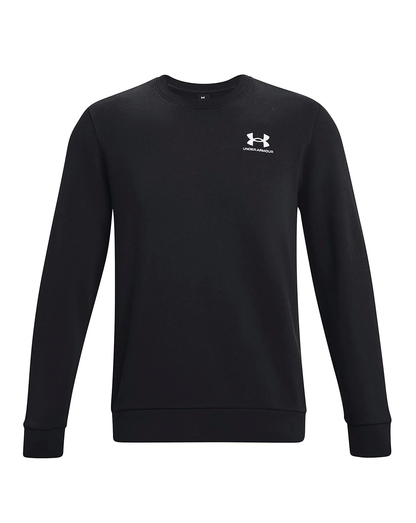 Under Armour Essential Fleece Sweat Top| Black 4 Under Armour Essential Fleece Sweat Top| Black - Image 4