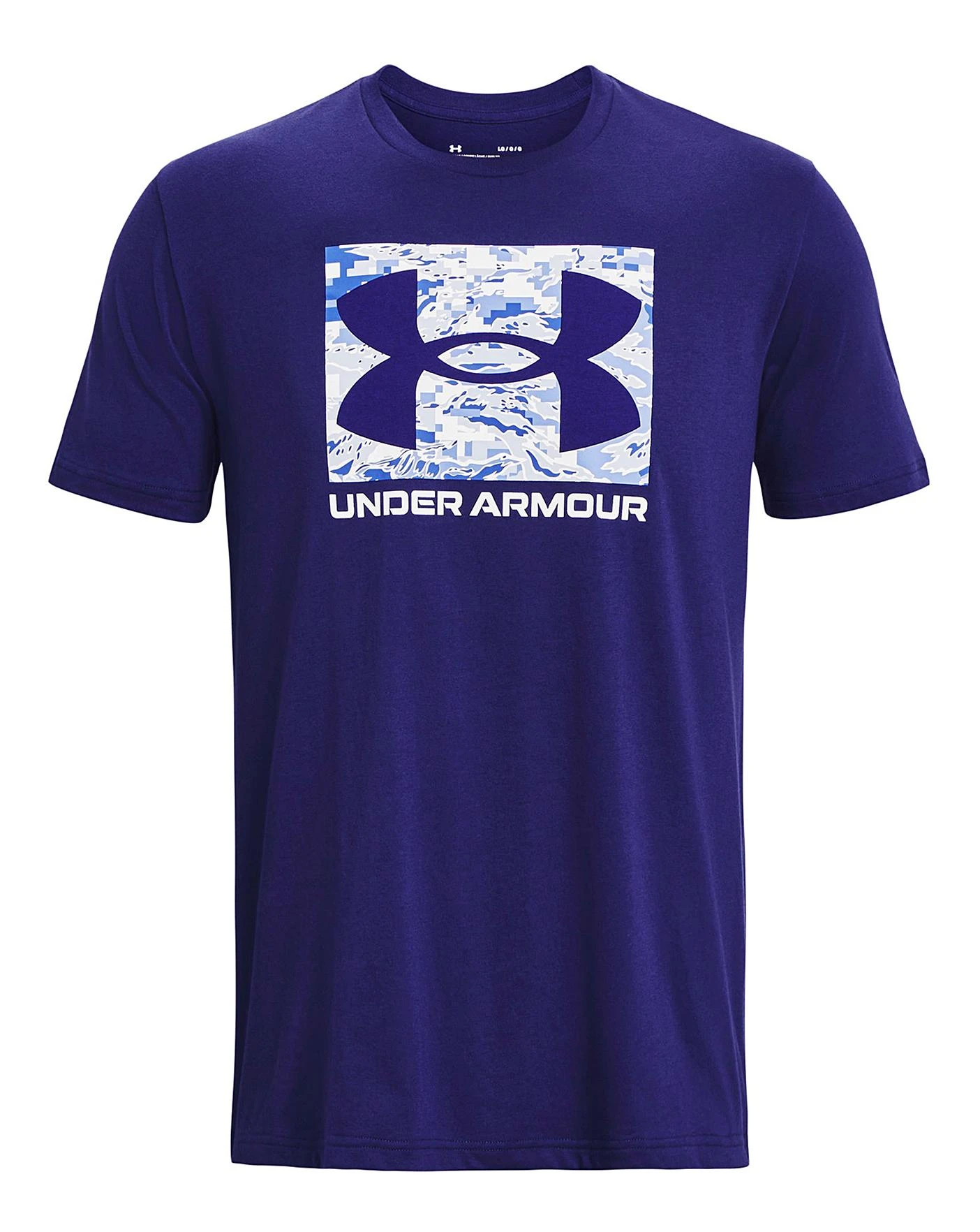 Under Armour Camo Boxed Logo Tee| Blue 2 Under Armour Camo Boxed Logo Tee| Blue - Image 2