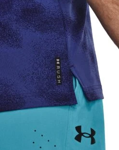 Under Armour Rush Energy Print Short Sleeve Tee| Blue -Wear Lusty Sales Store y01uf231501s
