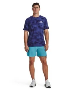 Under Armour Rush Energy Print Short Sleeve Tee| Blue -Wear Lusty Sales Store y01uf231505s
