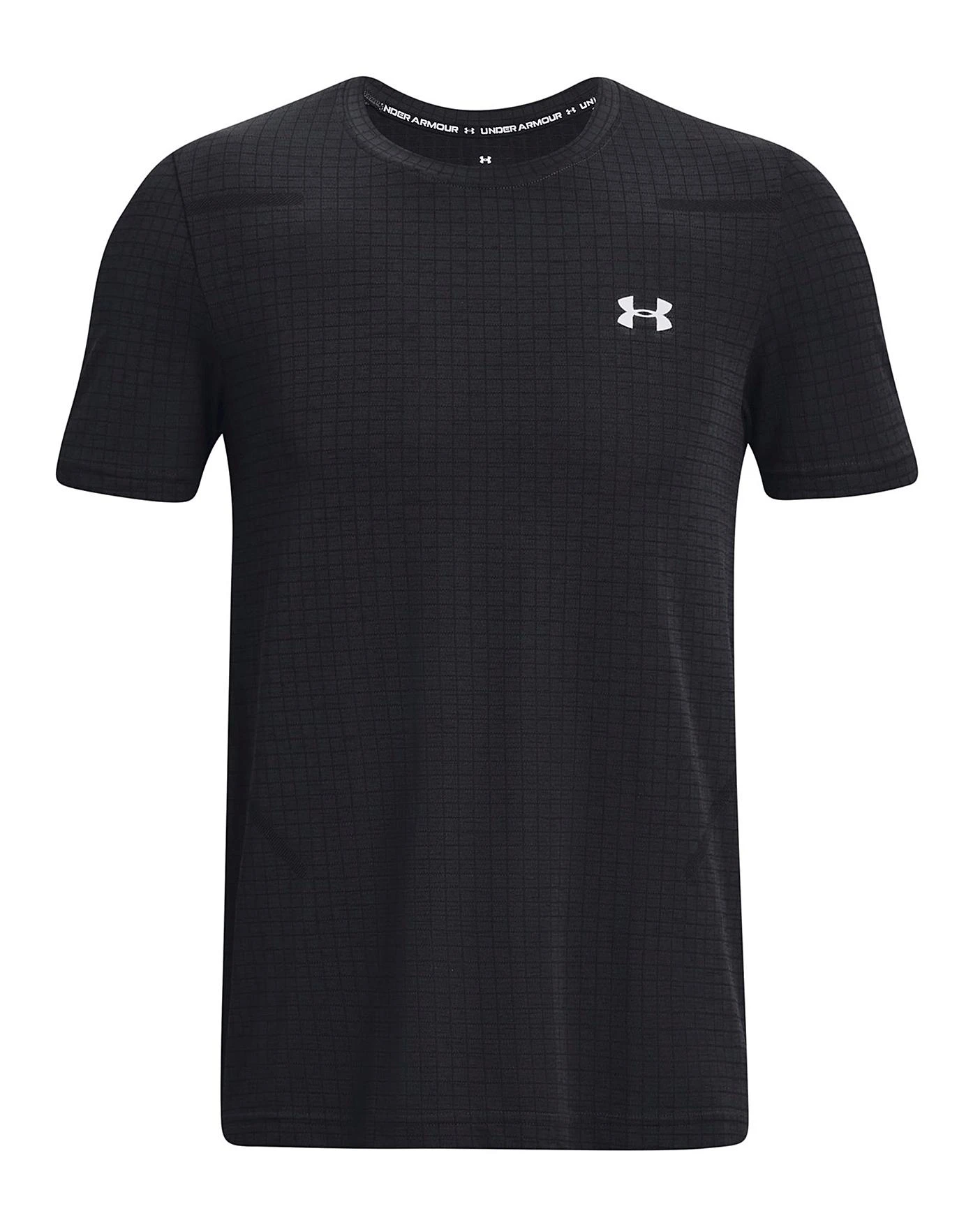 Under Armour Seamless Grid Tee| Black 4 Under Armour Seamless Grid Tee| Black - Image 4