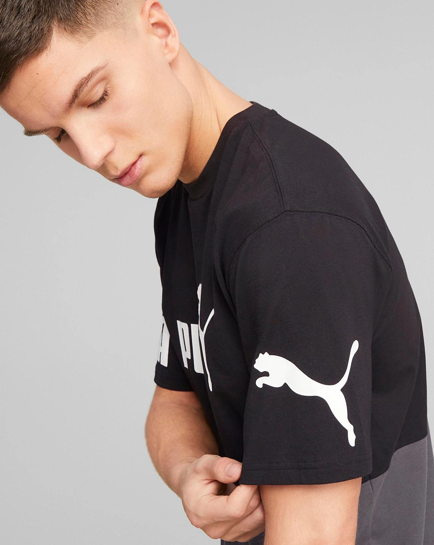 PUMA Power Colourblock Tee| Black 5 PUMA Power Colourblock Tee| Black - Image 5