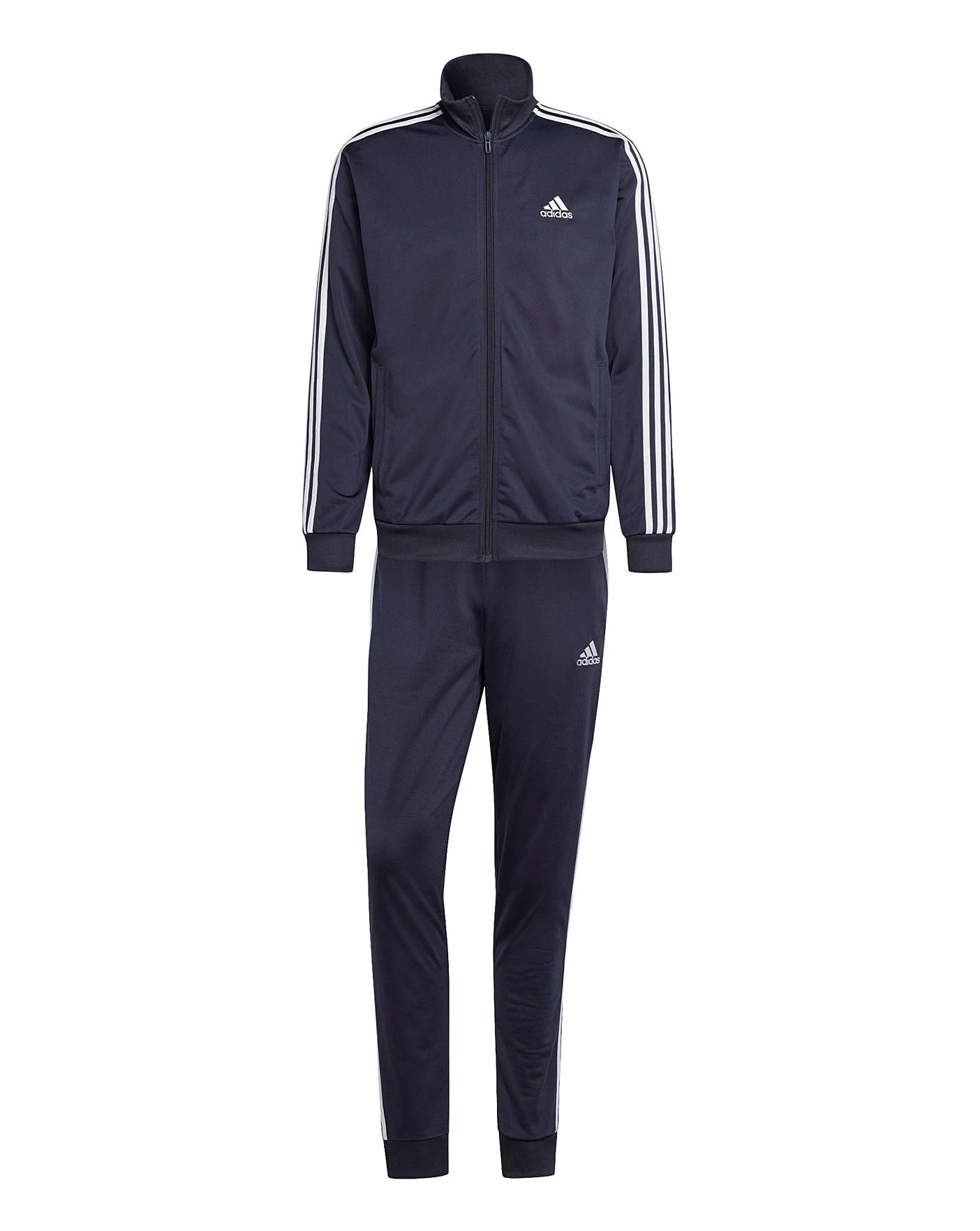 Adidas 3-Stripes Tricot Tracksuit| Navy/White 2 Adidas 3-Stripes Tricot Tracksuit| Navy/White - Image 2