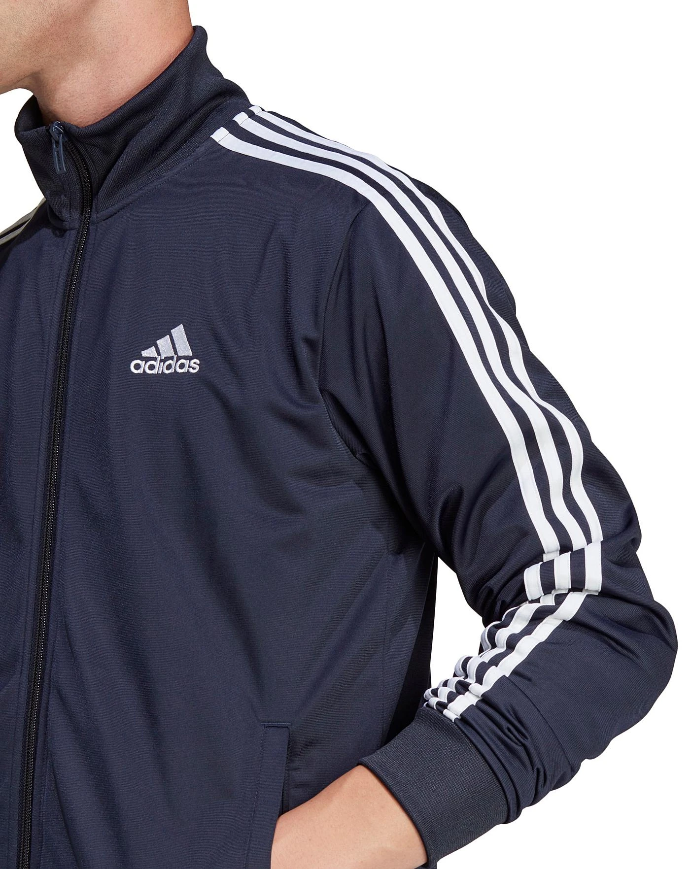 Adidas 3-Stripes Tricot Tracksuit| Navy/White 6 Adidas 3-Stripes Tricot Tracksuit| Navy/White - Image 6