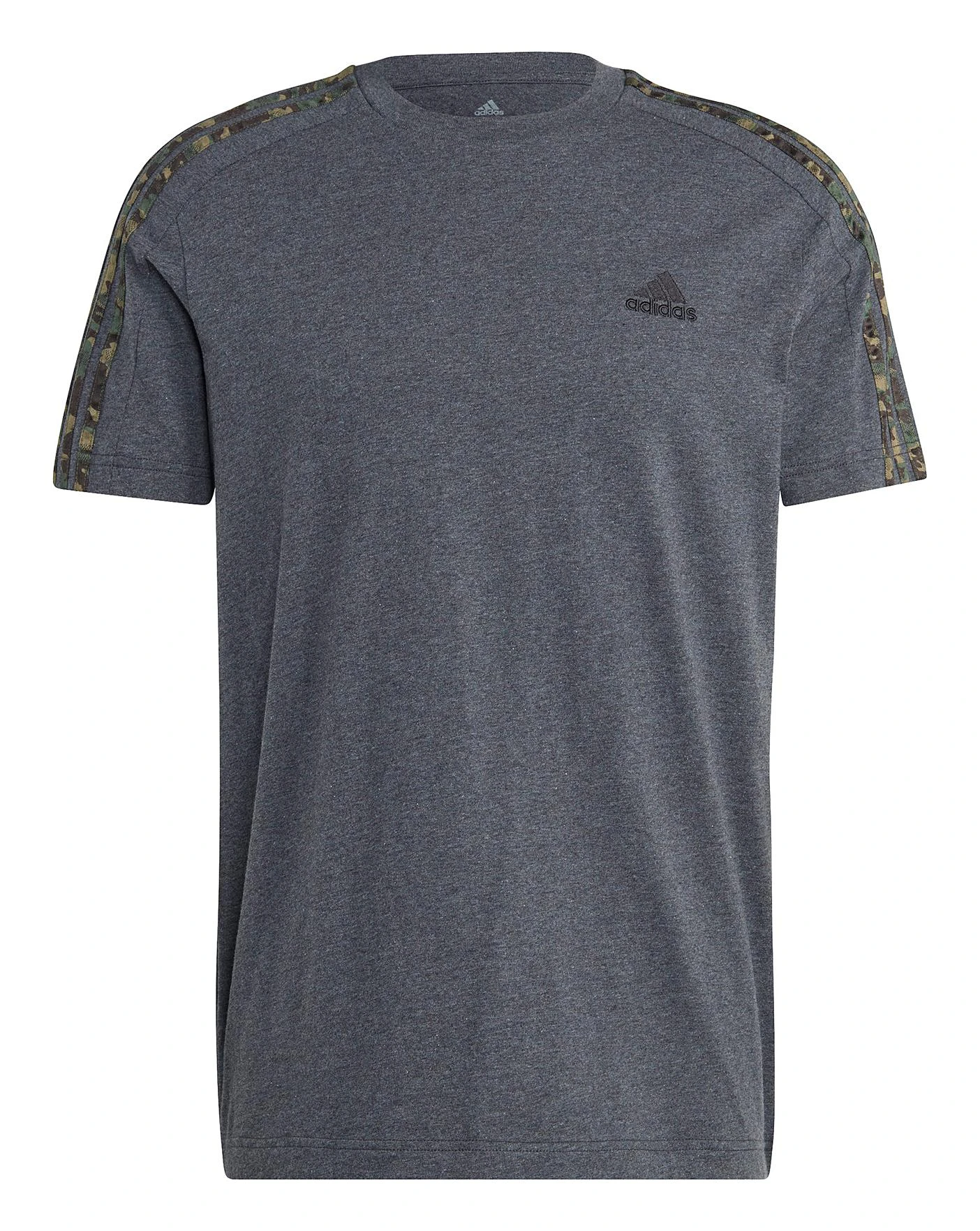Adidas 3-Stripes T-shirt| Grey 5 Adidas 3-Stripes T-shirt| Grey - Image 5