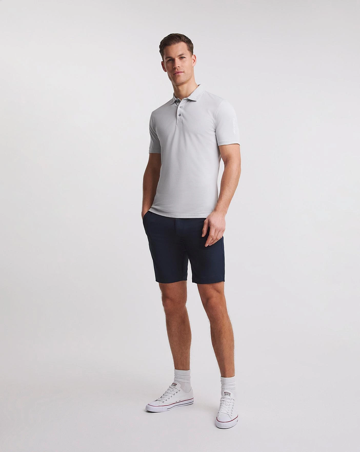 Calvin Klein Golf Concord Polo| Grey Marl 2 Calvin Klein Golf Concord Polo| Grey Marl - Image 2