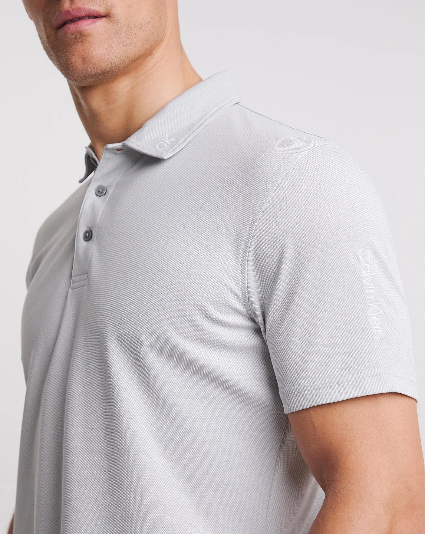 Calvin Klein Golf Concord Polo| Grey Marl 4 Calvin Klein Golf Concord Polo| Grey Marl - Image 4