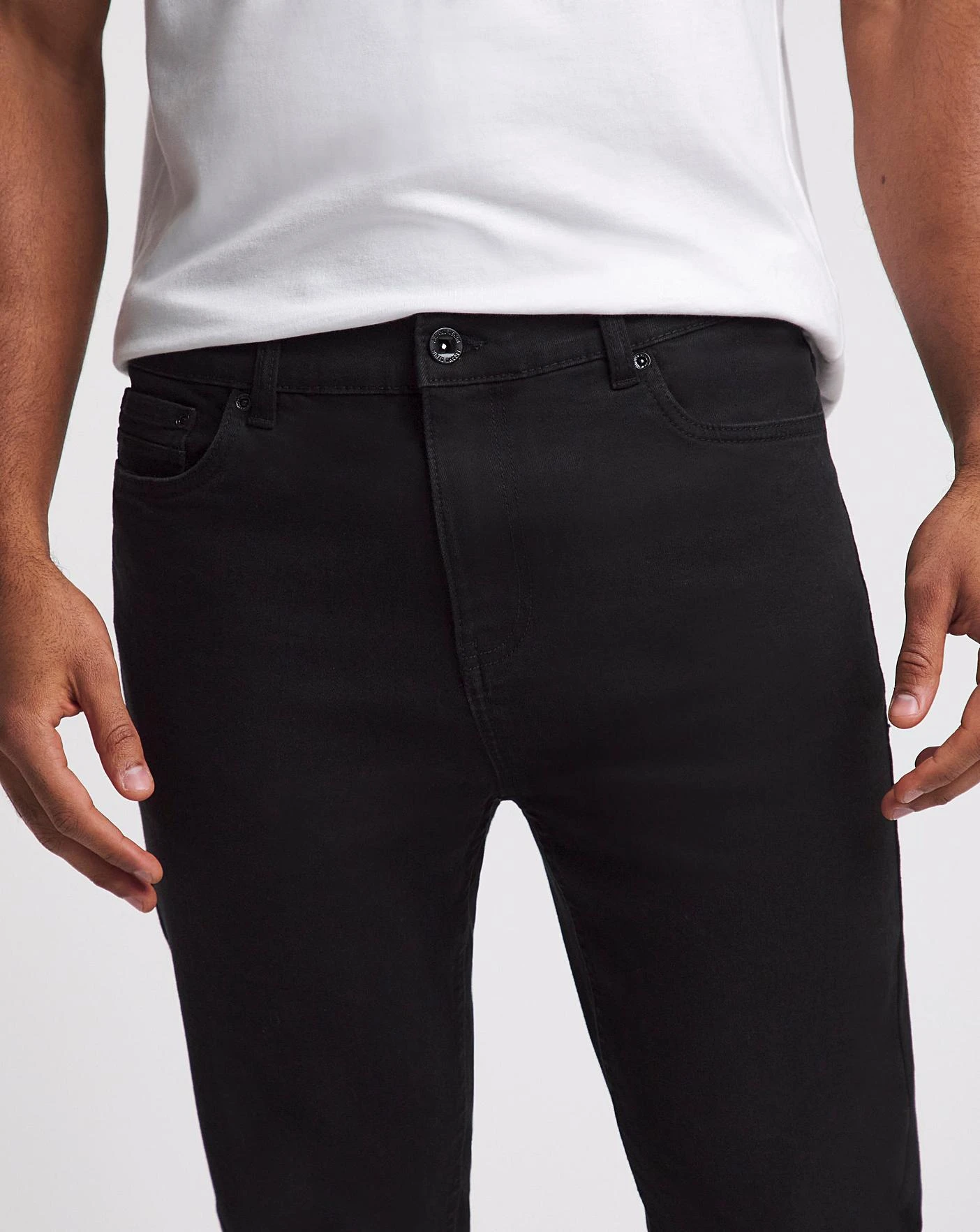 Black Skinny Fit Stretch Jeans| Black 4 Black Skinny Fit Stretch Jeans| Black - Image 4