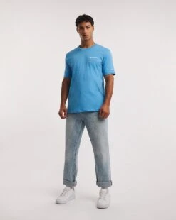 Champion Crewneck T-Shirt| Blue -Wear Lusty Sales Store y08cp804705w