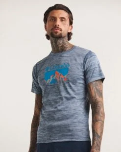 Columbia Sportswear Columbia Short Sleeve Graphic Shirt| Grey/Blue 5 Columbia Sportswear Columbia Short Sleeve Graphic Shirt| Grey/Blue -Wear Lusty Sales Store y08dt121741w